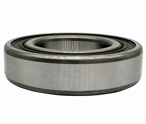 Side view of Go-To Deep Groove Ball Bearing 6007 35x62x14mm, double rubber sealed, steel cage for industrial applications