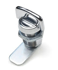 Straight Handle Cylindrical Turn Tongue Cam Lock for Electric Cabinet and Communication Cabinet, 1 piece, durable latch lock, side angle view