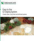 EZ Edge Aluminum Landscape Edging Kit With Four 6 Feet Strips And Twelve Spikes For A 24 Feet Total Mill Finish Natural Aluminum