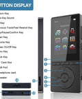 64GB Bluetooth MP3 Player With HiFi Sound For Runners And Fitness Fans, 2.4 Inch Screen, Built In Speaker, control buttons visible