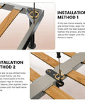 Installation methods for Heavy Duty Adjustable Bed Frame Support Legs Built Tough Straight Up Solid Game Changer ends.