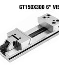 Heavy Duty Six Inch Precision Bench Vise Boasting Bulletproof Flat Jaw Setup For Milling Machines And Cnc Tools Built From Manganese Alloy Steel, side view showing jaw detail.