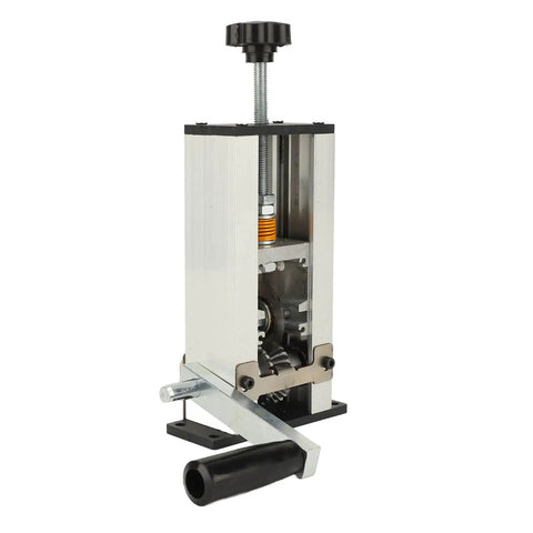 Heavy Duty Manual Wire Stripper Machine For Copper Cables Up To 25mm2 with an iron built, adjustable cutting length feature.