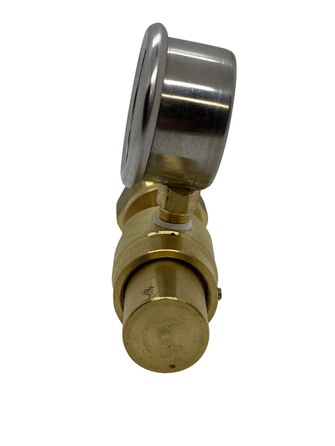 Co2 Air Shifter Regulator For Drag Racing Applications, Brass 100 Psi Piston Regulator With CGA320 Connection And Permaseal