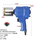 Heavy Duty Handheld Pneumatic Crimping Tool For 55 Gallon And 160L Steel Oil Barrels Non Electric Drum Sealer With Adjustable Tightness Dial used for sealing chemicals.