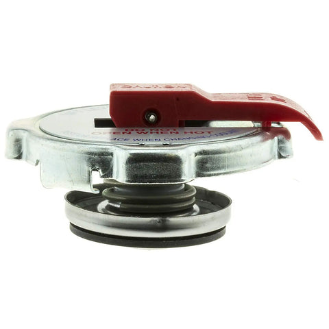 Side view of ST16 Safety Lever Radiator Cap Easy Install OEM Grade Replacement for Ram 1500 and other Dodge, Chrysler models.