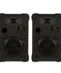 DPI800C 8 Inch Passive Speaker Pair showing front view with 2-way woofer and crossover, MDF cabinet, polymer cone.