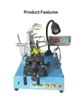 Heavy Duty Belt Type Ring Winder for Toroidal Transformers and Inductance Coils, features steel belt mechanism and LED light.