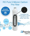 Annual RO Water Filter Replacement Kit For Pure Plus And Zero Plus Systems with 5 micron carbon pre filter