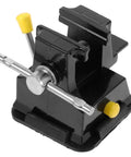 Mini Bench Clamp With Suction Base Table Vise Flat Jaw Workholding Fixture For Woodworking Crafting And Micro Carving