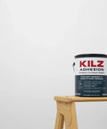 Ultra Bond Adhesion Primer for Interior and Exterior Surfaces, High-Tack Formula, 1 quart can on wooden ladder
