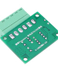 Top view of 0-5KHz To 0-10V Frequency To Voltage Converter Module Digital To Analog Converter For Pulse Signals, green PCB board