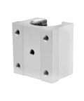 Front view of 4 Pack Aluminum Slide Block for 12mm SBR12 Linear Motion Guide Rail Bearing Block for CNC machines, routers, mills.