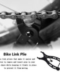 Bicycle Chain Repair Tool Kit With Link Plier, 5 Pairs Quick Link Buckles For 10 Speed Chains, reusable MTB chain connectors shown