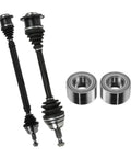 Front CV Axle Shaft Assembly Set Of 2 For 1998 2005 Volkswagen Beetle FWD And 1999 2005 Volkswagen Golf FWD Driver And Passenger Side Wheel Bearing Replacement Kit