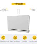 Adjustable Glass To Curb Mount Shower Door Pivot Hinge For Frameless Showers Built Tough In Solid Forged Brass Satin Finish