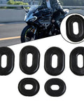 Honda Rubber Side Cover Grommet Set For CB CL SL XL Series Motorcycles 1970s Reproduction Kit Includes Six Black Grommets Grease And Easy Installation For A Ride Ready Durable Side Cover Fit, six black rubber grommets shown