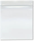 4x4 Inch 8 Mil Zipper Reclosable Bags Clear Food Safe Poly Bags Pack Of 100 For Snacks Small Parts Crafts And Quick Grab Storage, clear bag