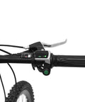 Get This Waterproof Lcd Throttle Grip With Bright Led For Electric Bikes Scooters And Cars Featuring Ergonomic Textured Grooves And Real-Time Power Display Plus Security Lock Status, black ABS handlebar throttle with LCD