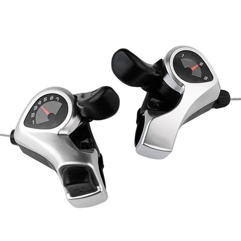 3x7 Speed Thumb Shifter With Gear Indicator For Mountain Road Hybrid And City Bikes Smooth One Finger Shifts Right Hand Lever For MTB Commuter Cruiser And Kids Bikes Durable Easy Install A Solid Upgrade For Any Ride