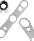 Multi Function Bottom Bracket Wrench For 39 40.5 And 44mm Outer Diameter 16 Notch Stainless Steel BB Tool showing multi-sized grips