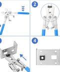 No Sweat Rotating Cage Nut Wrench demonstrating quick install method for threaded inserts, showing dual head design.