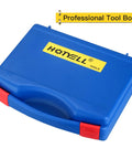 Blue storage case for Do It All NPT Pipe Tap And Die Set With Seven Taps And Seven Dies For Quick Repairs And Maintenance High Speed Steel