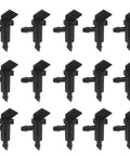 100 Pack 1 GPH Flag Drip Emitters For Garden Drip Irrigation System No Hassle 4mm To 7mm Hose Compatible Black Plastic Sprinkler Drippers