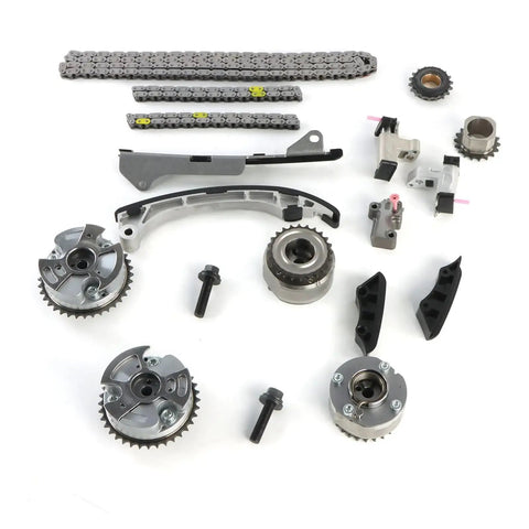 Heavy Duty Timing Chain Kit For Toyota Avalon Highlander RAV4 Camry And Lexus ES350 RX350 3.5L Engine Perfect Fit Upgrade Your Ride With Durable Alloy Parts And High Performance Durability Today. Alloy timing chain kit with chains, gears, guides, and tensioners