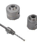 Heavy Duty Concrete Hole Saw Kit With Tungsten Carbide Tip For Drilling Brick Walls, Vents, Pipes And AC Installations On Electric Hammer, 80mm