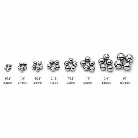 Get This Huge 1216 Piece G100 Chrome Steel Ball Bearings Kit Crafted From Aisi 52100 High Carbon Steel Hardened To Sixty Six Rockwell