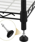 Close-up of Adjustable Furniture Leveling Feet 12 Pack Universal Swivel Screw Glides For Tables Desks Chairs with threaded mount