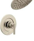Gibson Posi Temp Tub and Shower Trim Kit With 8 Inch Rain Shower Brushed Nickel Finish Valve Required M PACT Compatible for Easy Style Upgrades