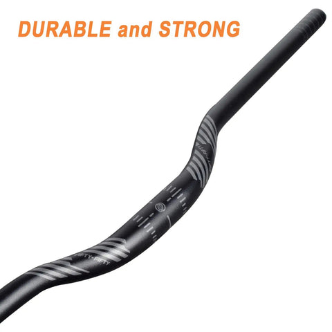 Riser Handlebar For Mountain Bikes Trail Ready Beefy Aluminum 6061 Alloy 31.8mm Clamp 780mm Wide 35mm Rise Lightweight Durable MTB Bar