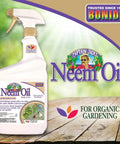Top Shelf Ready To Use Neem Oil Garden Spray, 32 Ounce bottle featuring a trigger spray for organic gardening.