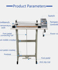 22.83-Inch GAZOGJ Heat Sealing Machine features a workbench, temperature controller, and foot pedal for efficient sealing.
