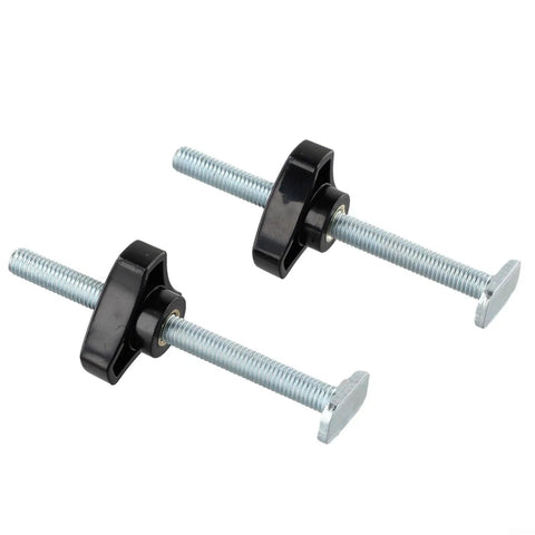 Pro M8 Star Handle T Track Knob Kit With Bolts For Woodworking Jigs Fixtures And Router Table Accessories Super Grippy Black Plastic Clamps Secure Your Stops Like A Boss.