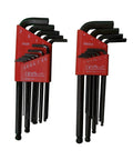 Ball End Hex Key Set L Keys Combo Inch And Metric 21 Piece SAE And Metric Allen Wrench Set Pro Grade American Made Heavy Duty