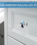 Round Cabinet Knobs With Screws For Dresser Kitchen And Bathroom Stainless Steel Durable Hardware Anti Rust Corrosion Resistant Easy Install No Fuss For Cabinets Drawers And Furniture Makeover Upgrade, penguin design on white drawer