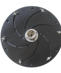 M33 Wood Bowl Turning Chuck For Smooth Lathe Spinning and Carpentry Faceplate Repair with black steel body and clamping jaws.