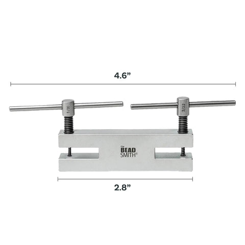 Front view of Two In One Hole Punch Tool With Dual Tips For Jewelry Making And Leather Crafts, featuring 1/8 and 5/32 inch sizes.