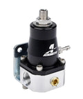 EFI Fuel Pressure Regulator Adjustable 40-75 PSI For Electric Fuel Injection Return Style With ORB-06 Inlet And Return Ports 1/8 NPT Gauge