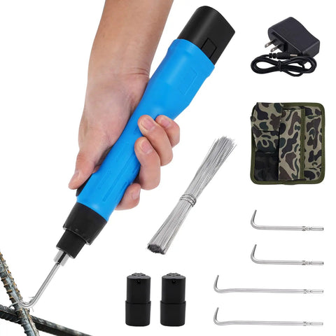 Electric Rebar Tying Machine Mini Rebar Tier Gun With 2600 mAh Battery Adjustable Torque And Steering Includes 450pcs 0.7mm Wire