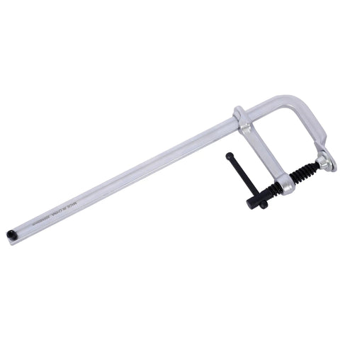 Heavy Duty F Clamps Set Drop Forged 40 Cr Steel Bar Vise Jaw Locking Tools 1400 Lbs Force with 24 inch length for sturdy grip.