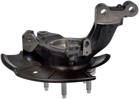 Premium Heavy Duty Front Right Wheel Bearing And Hub Assembly Loaded Knuckle for 2011-2015 Ford Edge with steel knuckle detail.