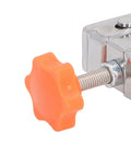 Close-up of adjustable orange knob on Heavy Duty Stainless Steel Corner Clamps For Woodworking for precise grip.