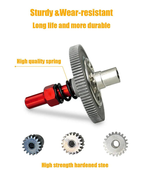 Arrma Beefed Up 91T Spur Gear Slipper Clutch Upgrade Kit with high-quality spring and gears for 1/10 Granite Senton Typhon 4x4