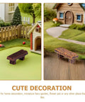 Miniature Resin Bench Set For Fairy Gardens And Dollhouses, 18 Pieces Tiny Park Benches And Chairs For Bonsai Terrariums