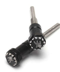 Front Mount Hayabusa Seat Screws and Bolts 2 Pack Black Screw Caps for Suzuki GSX1300R Hayabusa 2008 2024