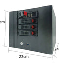Dope DIY NAS Case With Four Bay And Two Internal Bays For Mini ITX Build For Home Setups Hot Swap Backplane Front USB 3.0